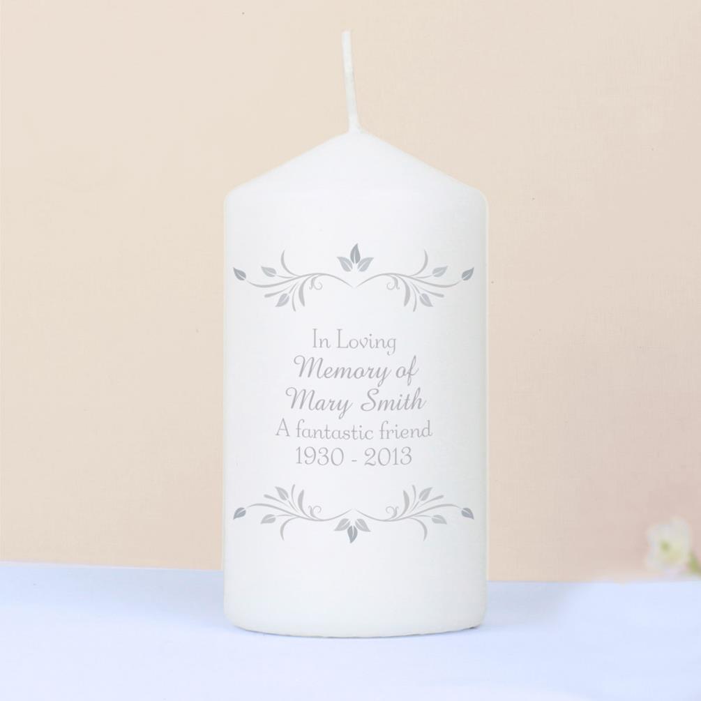 Personalised Sentiments Pillar Candle Extra Image 3